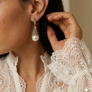 Drop Pearl Earrings
