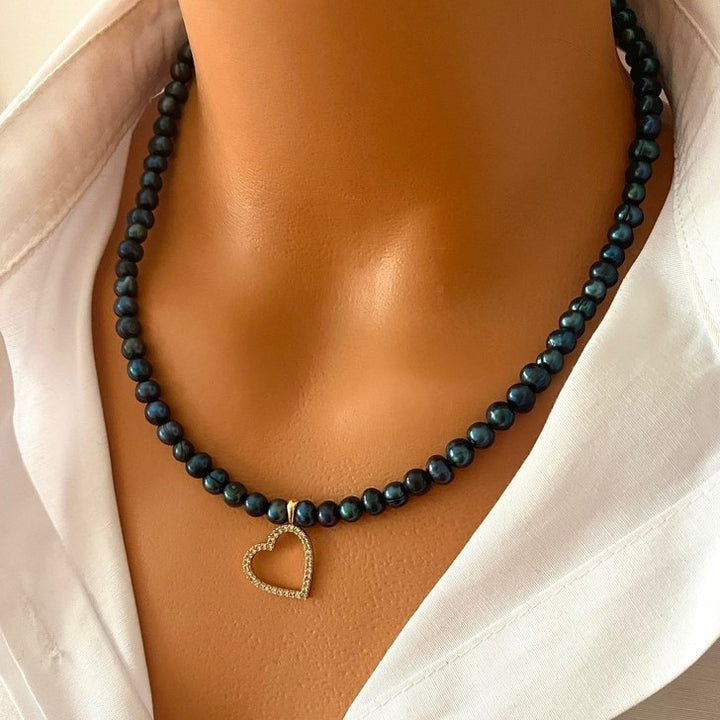Blue Peacock Necklace