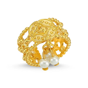 Triple Pearl Ring